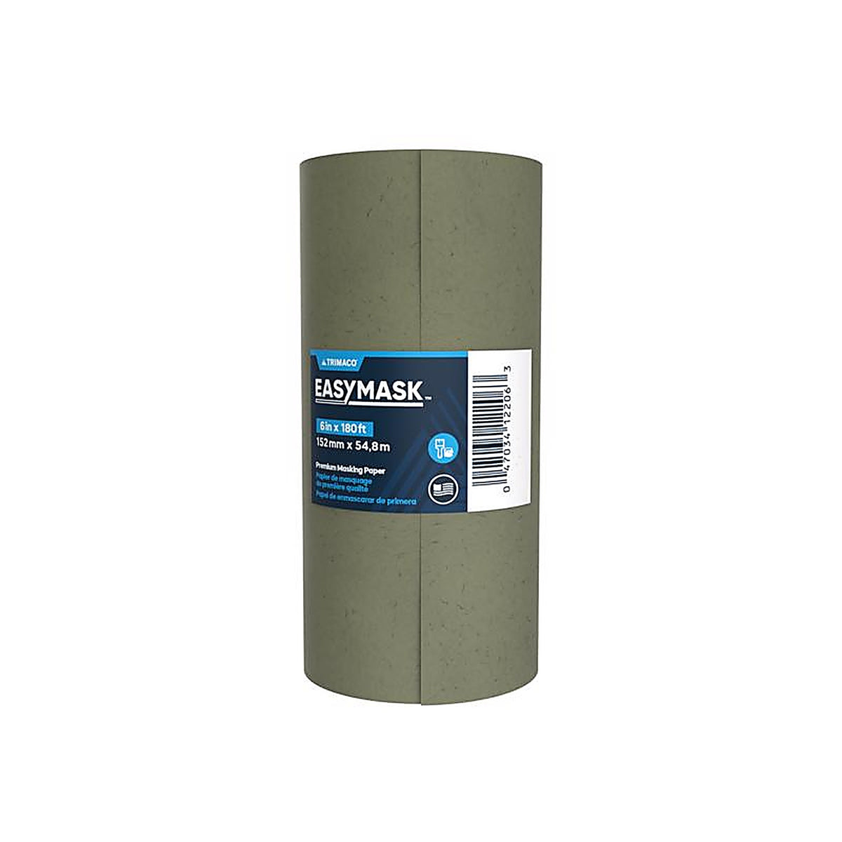 Trimaco - 12206 - Masking Paper 3 Mil X 6 In. W X 180 Ft. L Paper Green 1 Pack