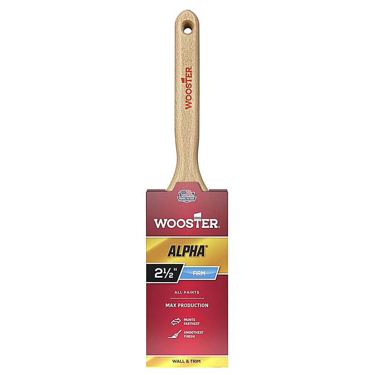 Wooster - 4232-2 1/2 - Alpha 2-1/2 In. Firm Flat Paint Brush