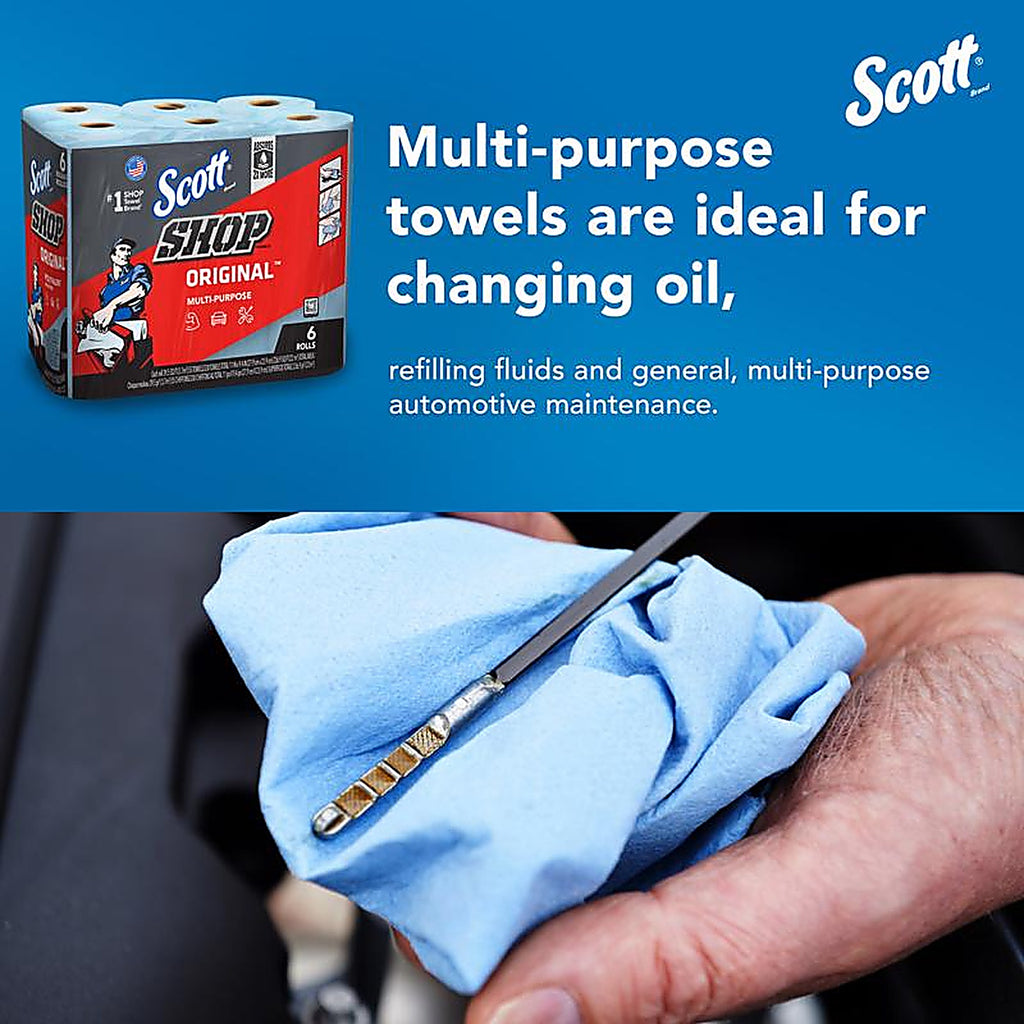 Scott 75180 Shop Towel 55 sheet 1 ply 6 pk