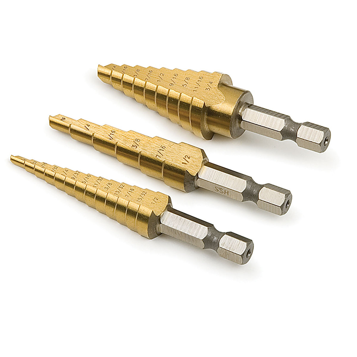 Titan 16503 Step Drill Bit Set, 3 pc
