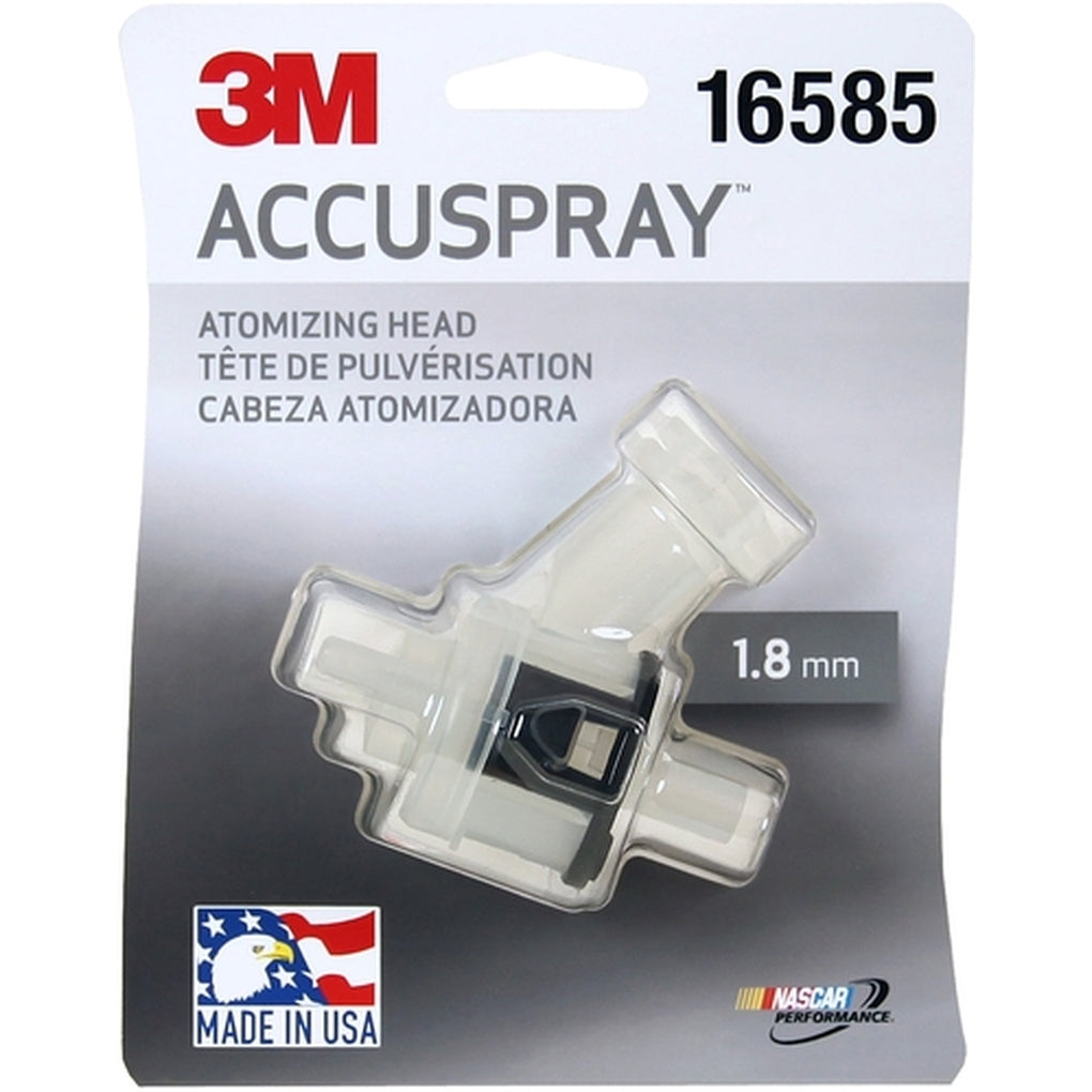 3M 16585 Accuspray Atomizing Head, Clear Transparent, 1.8 mm 60455083562