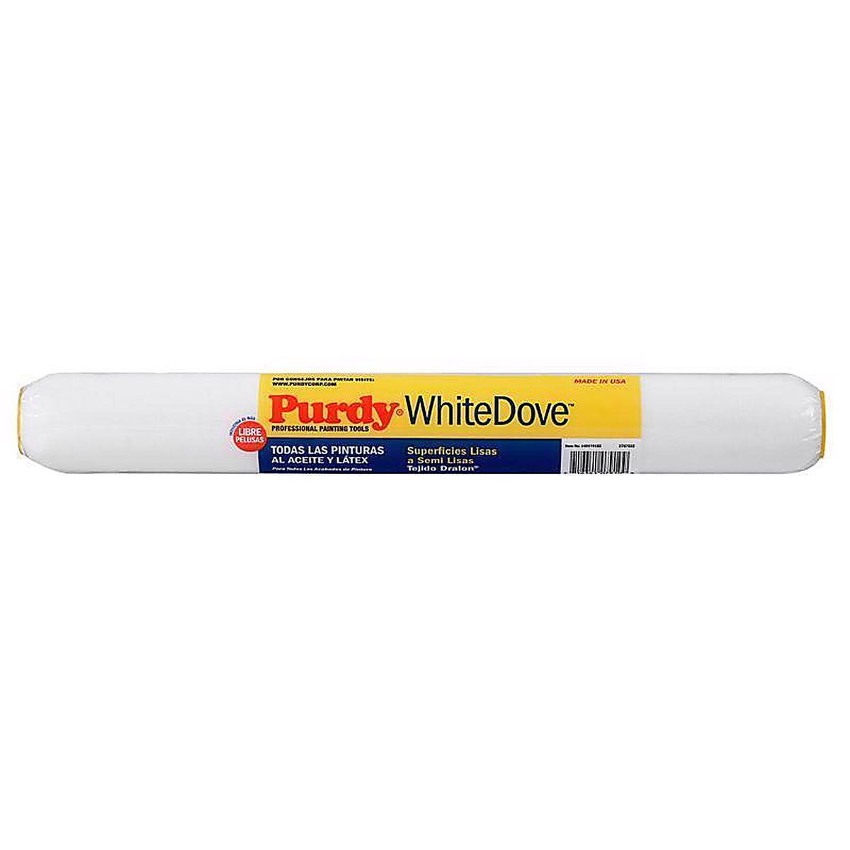 Purdy 14H670182 White Dove Dralon 18 in. W X 3/8 in. S Regular Paint Roller Cover 1 pk