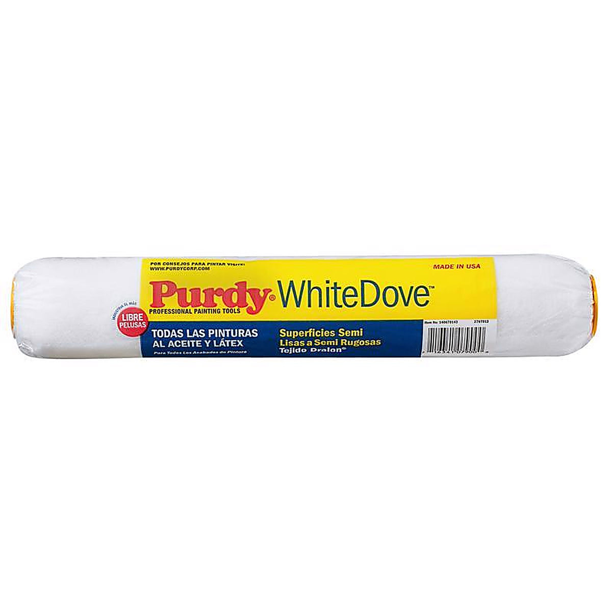 Purdy 14A670143 White Dove Dralon 14 in. W X 1/2 in. S Regular Paint Roller Cover 1 pk
