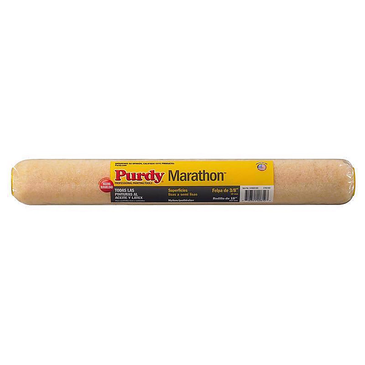 Purdy 14H602182 Marathon Nylon/Polyester 18 in. W X 3/8 in. S Regular Paint Roller Cover 1 pk