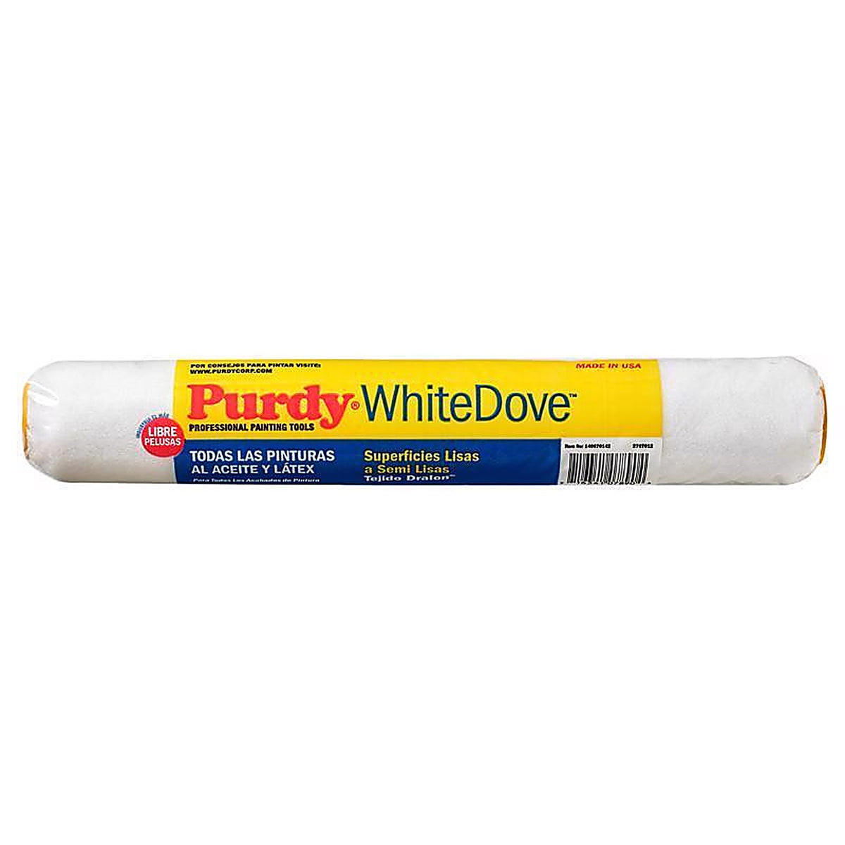 Purdy 14A670142 White Dove Dralon 14 in. W X 3/8 in. S Regular Paint Roller Cover 1 pk