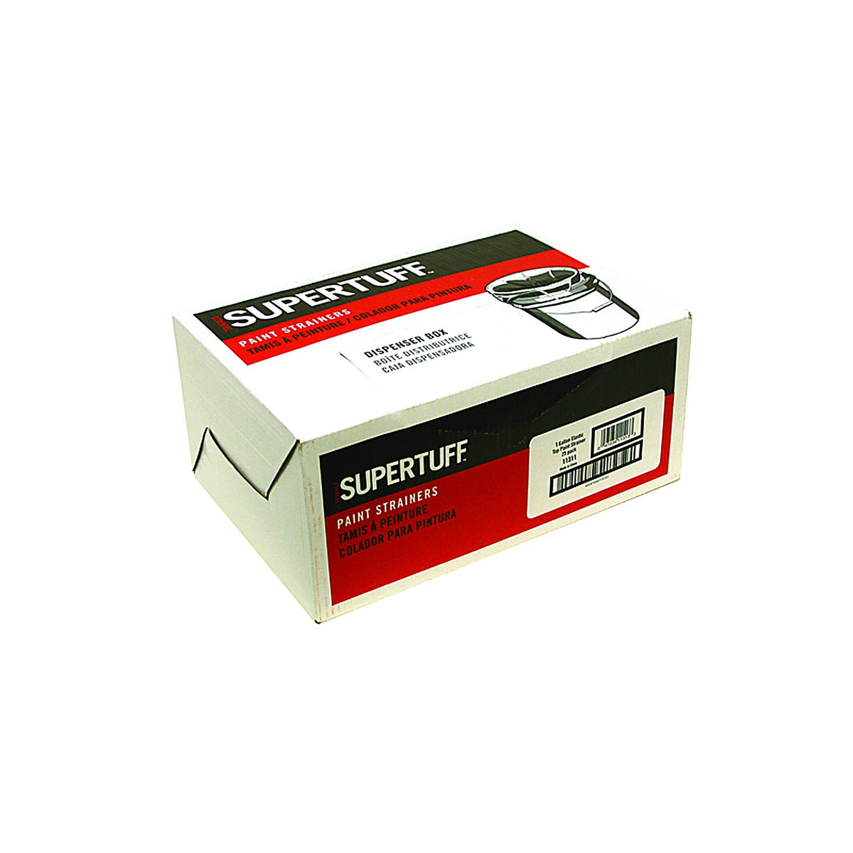 Supertuff - 11311/25 - 10.3 In. W Nylon Mesh Plain Top Paint Strainer