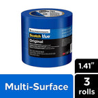 3M 2090-36AP3 ScotchBlue 1.41in. W Blue Medium Strength Original Painters Tape 3/Pack