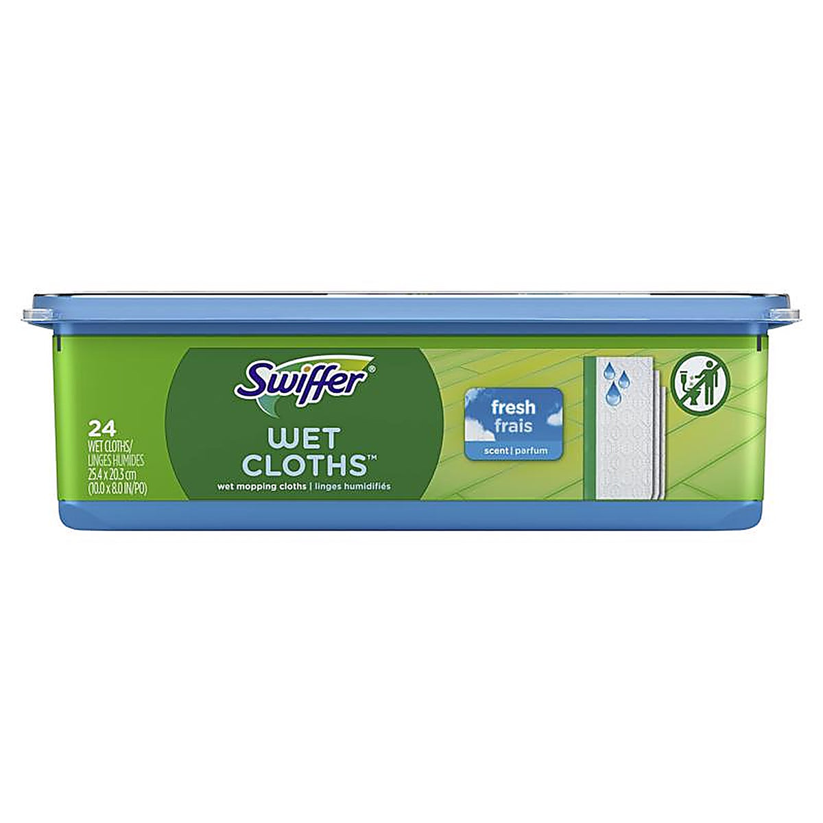 Swiffer 37000351559 Wet Clean Fresh Scent Floor Cleaner Refill Wipes 24/Pack
