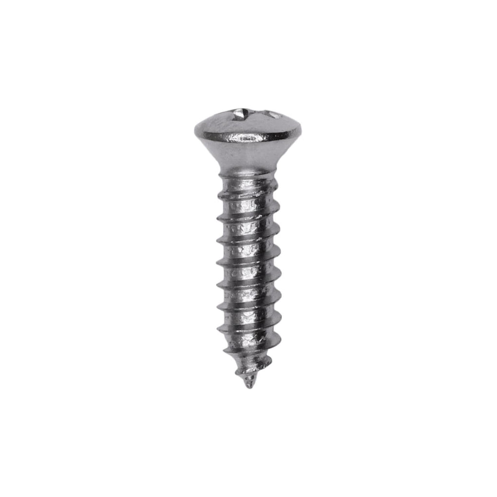 Auveco 1717 Phillips Oval Head Tapping Screw #8 Head 10 x 3/4in. Chrome