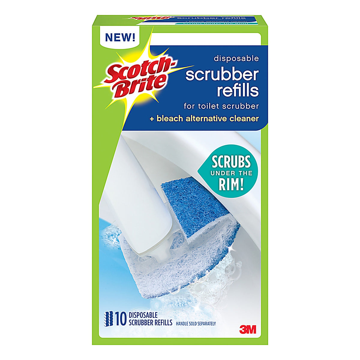 3M 558-RF-4 Scotch-Brite Disposable Toilet Scrubber Refills