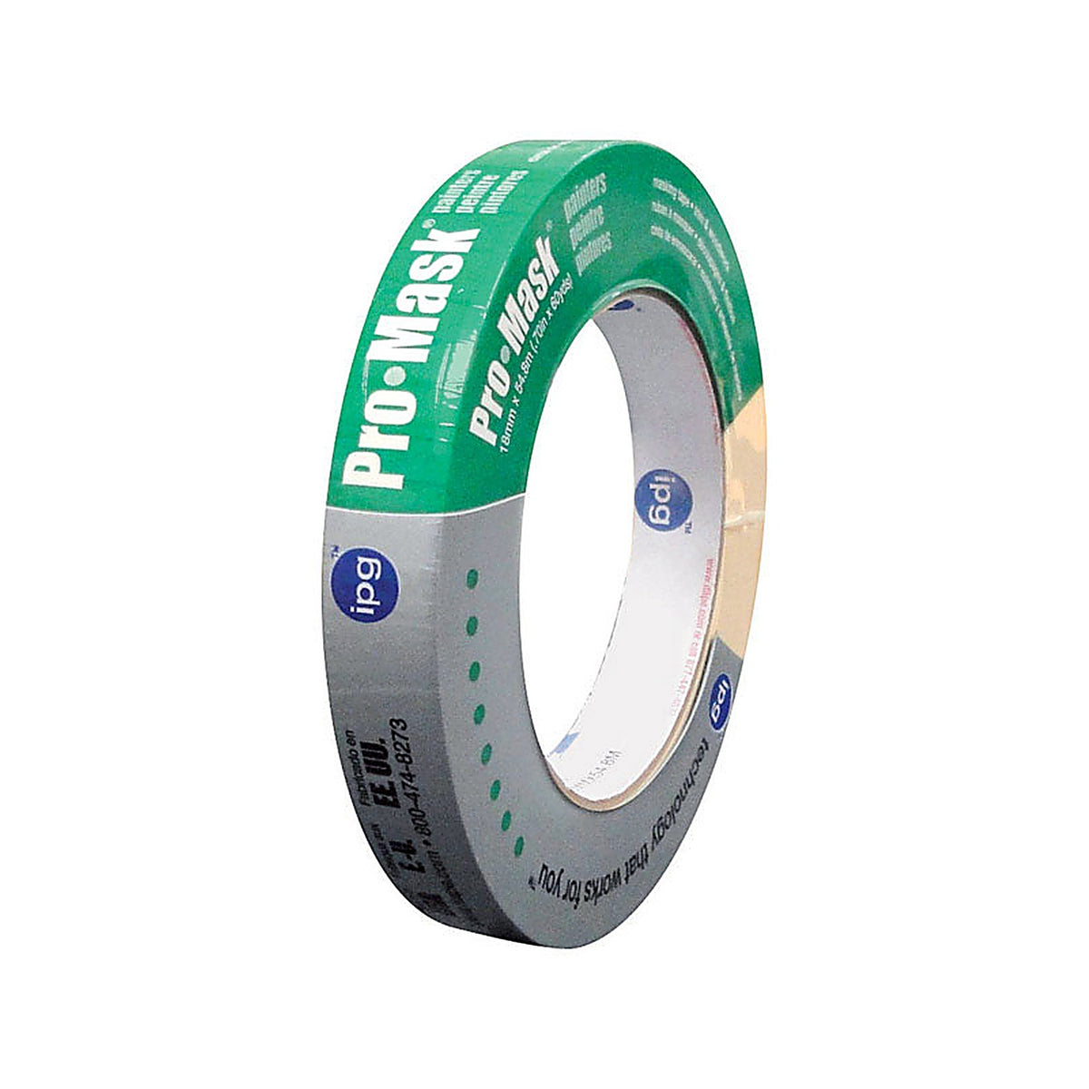 IPG - 5201-.75 - Pro-Mask Painters 0.70 In. W X 60 Yd L Natural Medium Strength Masking Tape 1 Pack
