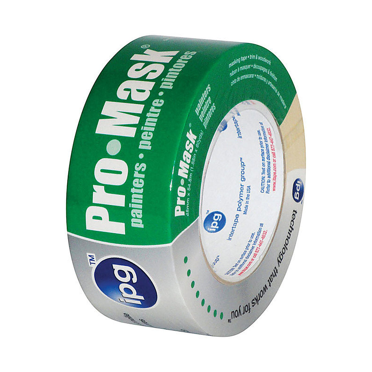 IPG - 5204-2 - Pro-Mask 1.88 In. W X 60 Yd L Beige Medium Strength Masking Tape 1 Pack