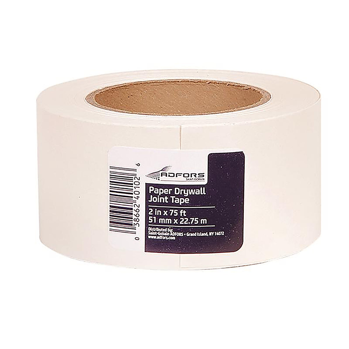 Saint-Gobain - FDW6620-U - Adfors 75 Ft. L X 2 In. W Paper White Drywall Joint Tape
