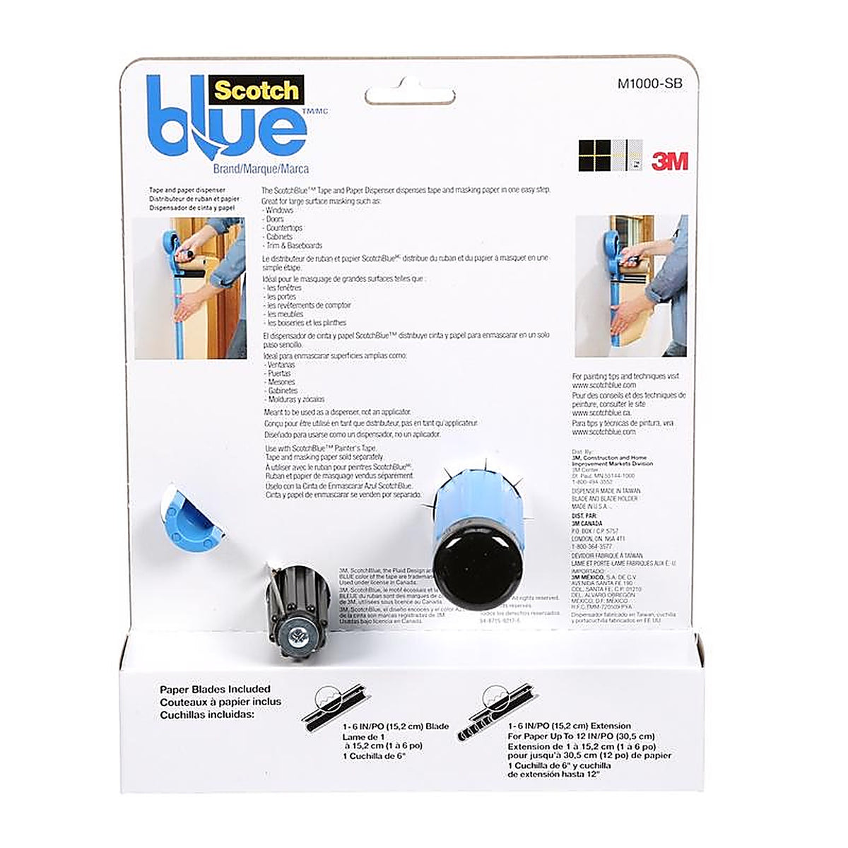 3M M1000-SBN Scotch Blue 1.88 in. W Tape Dispenser