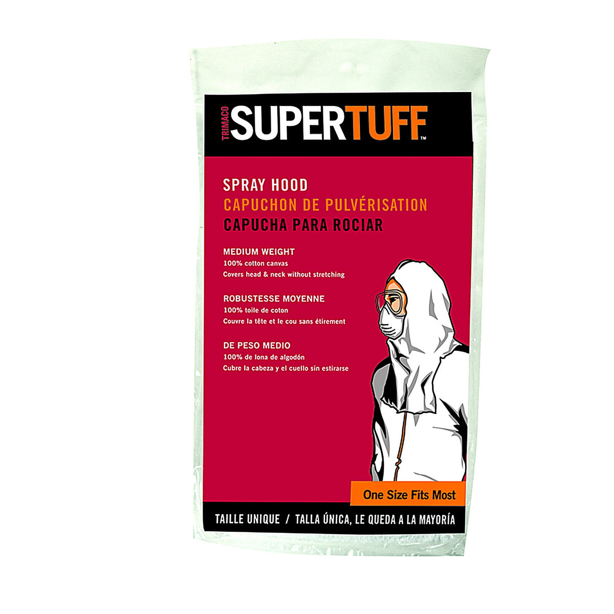 Supertuff - 09503 - Cotton Spray Sock Hood White One Size Fits All 1 Pack
