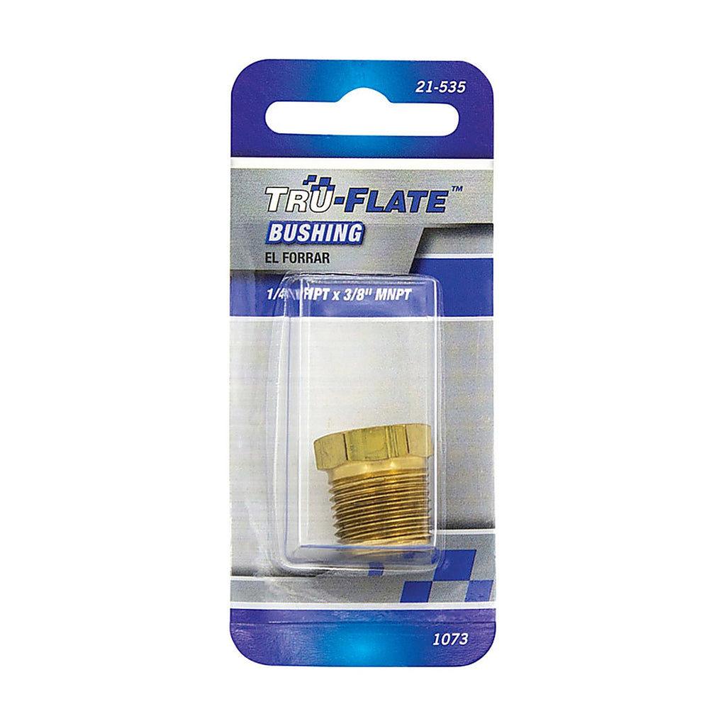 Tru-Flate TRFL21535 Brass Bushing 1/4 in. 3/8 in. 1 pc