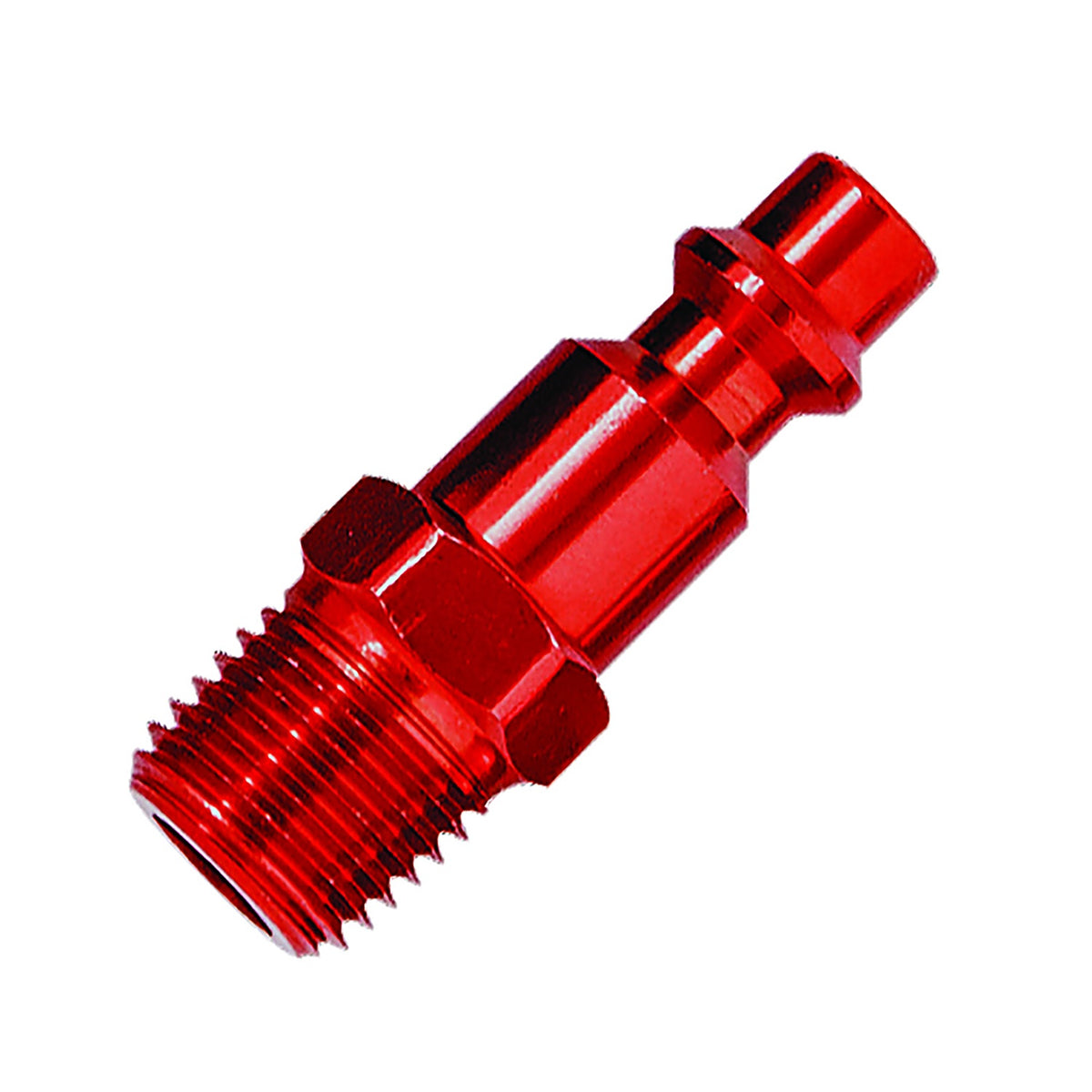 Tru-Flate TRFL12224R Tru-Match Aluminum I/M Style Plug 1/4 in. Male 1 pc