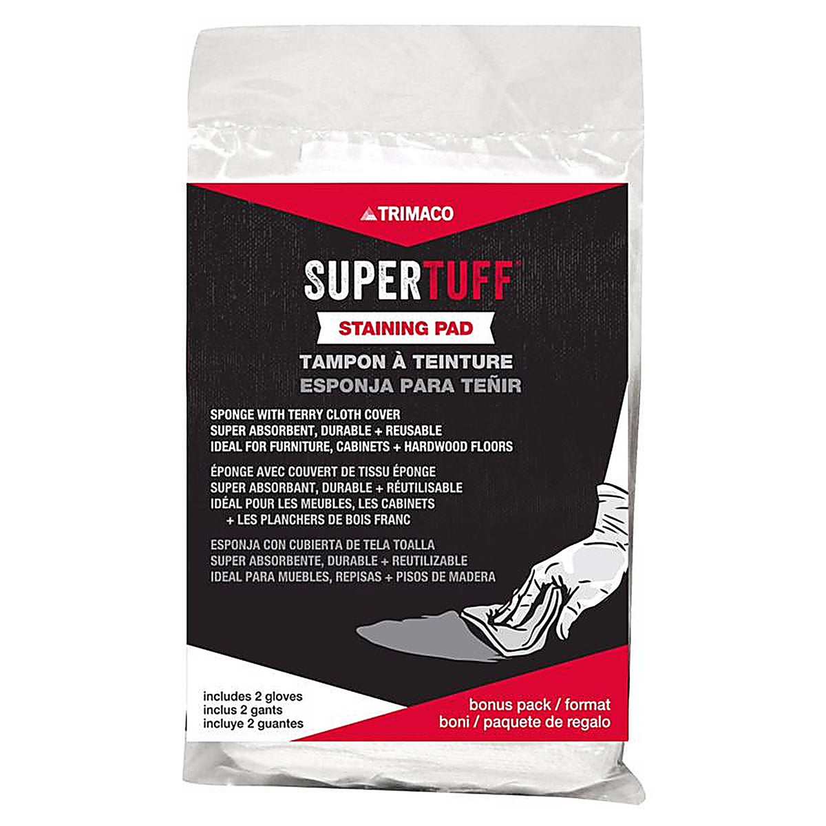 Supertuff - 10101 - 3 In. W Staining Pad for Smooth Surfaces
