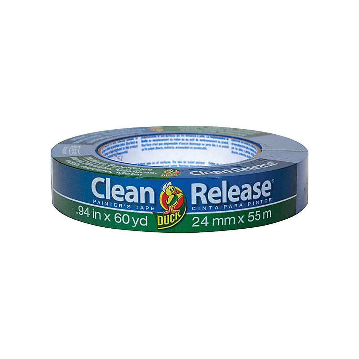 Duck 240193 Clean Release .94in. W X 60 yd L Blue Medium Strength Painters Tape