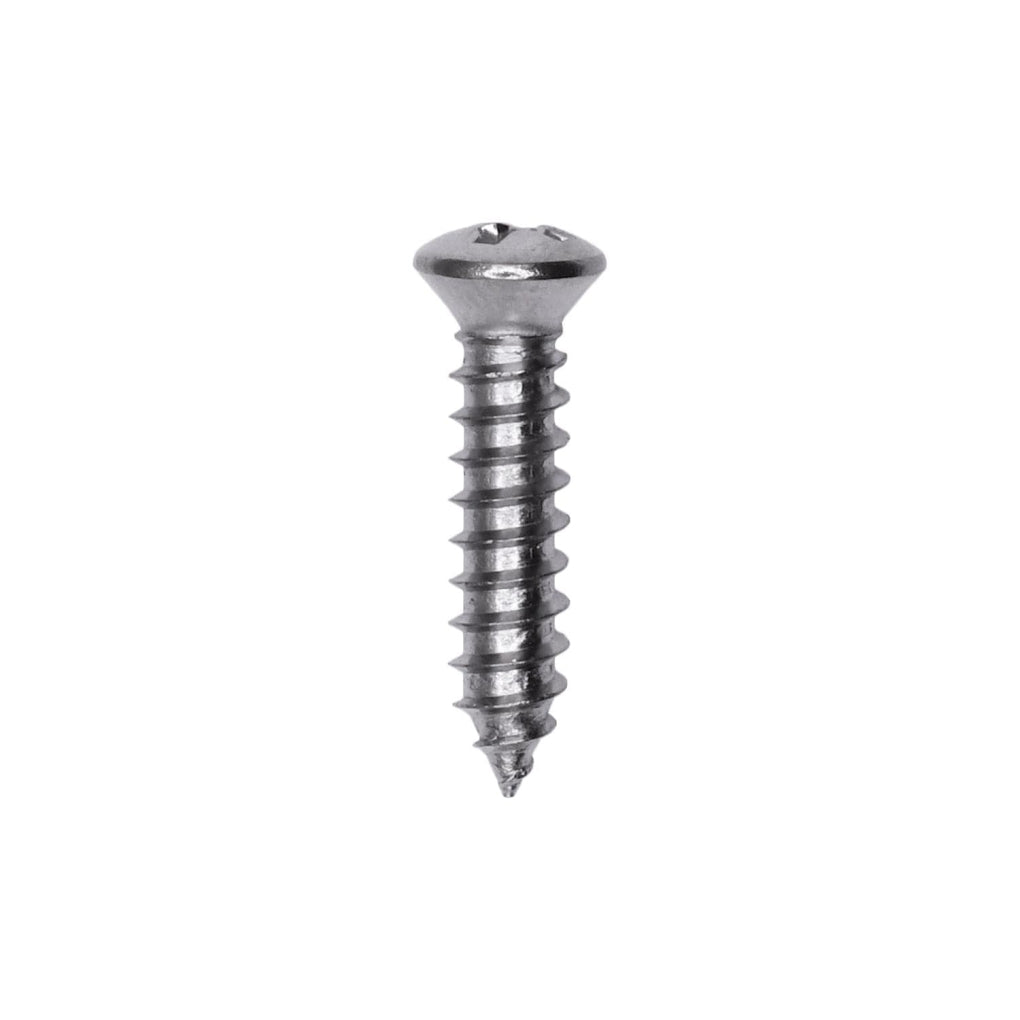 Auveco 1799 Phillips Oval Head Tapping Screw 8 x 3/4in. Chrome #6 Head