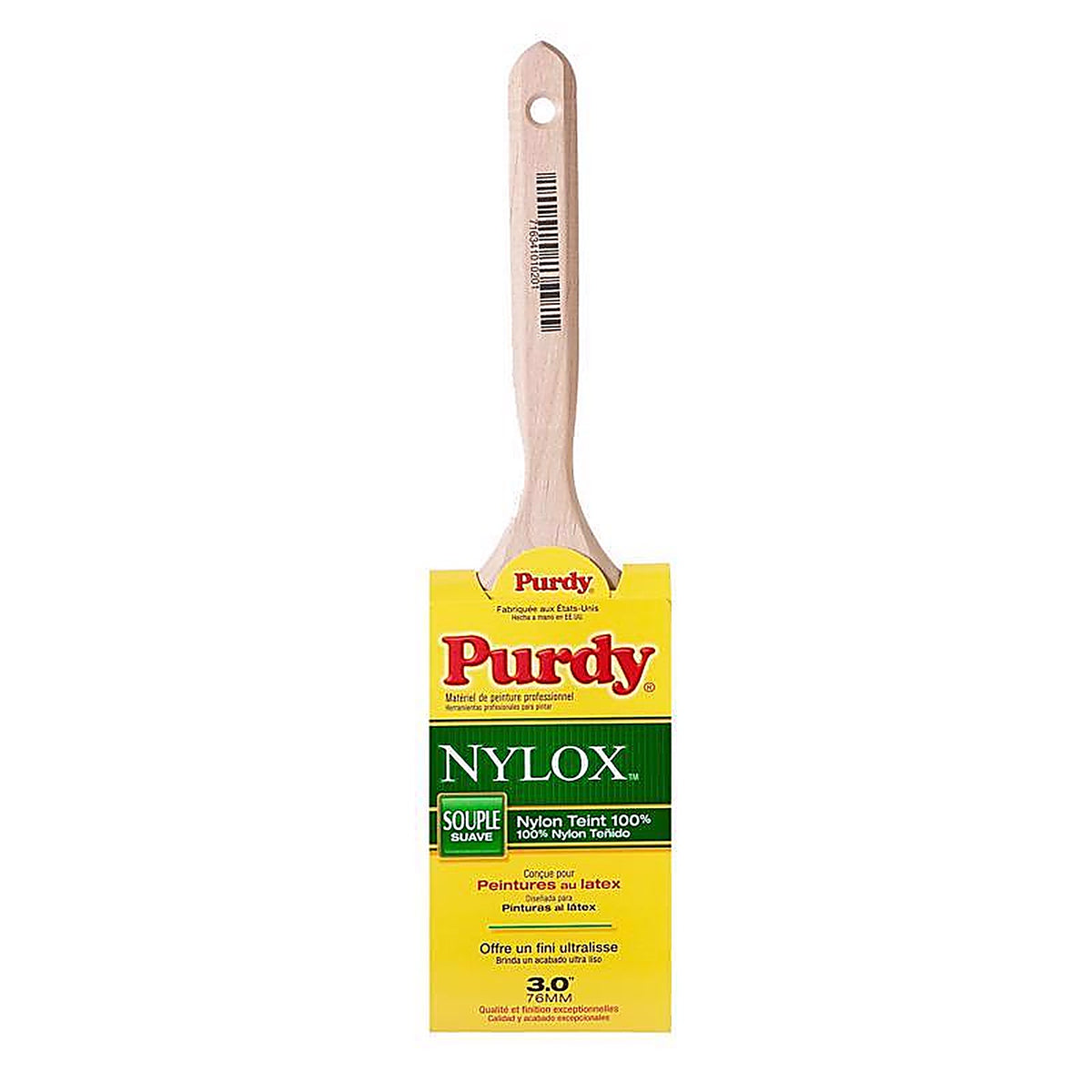 Purdy - 144100230 - Nylox Elasco 3 In. Soft Flat Trim Paint Brush