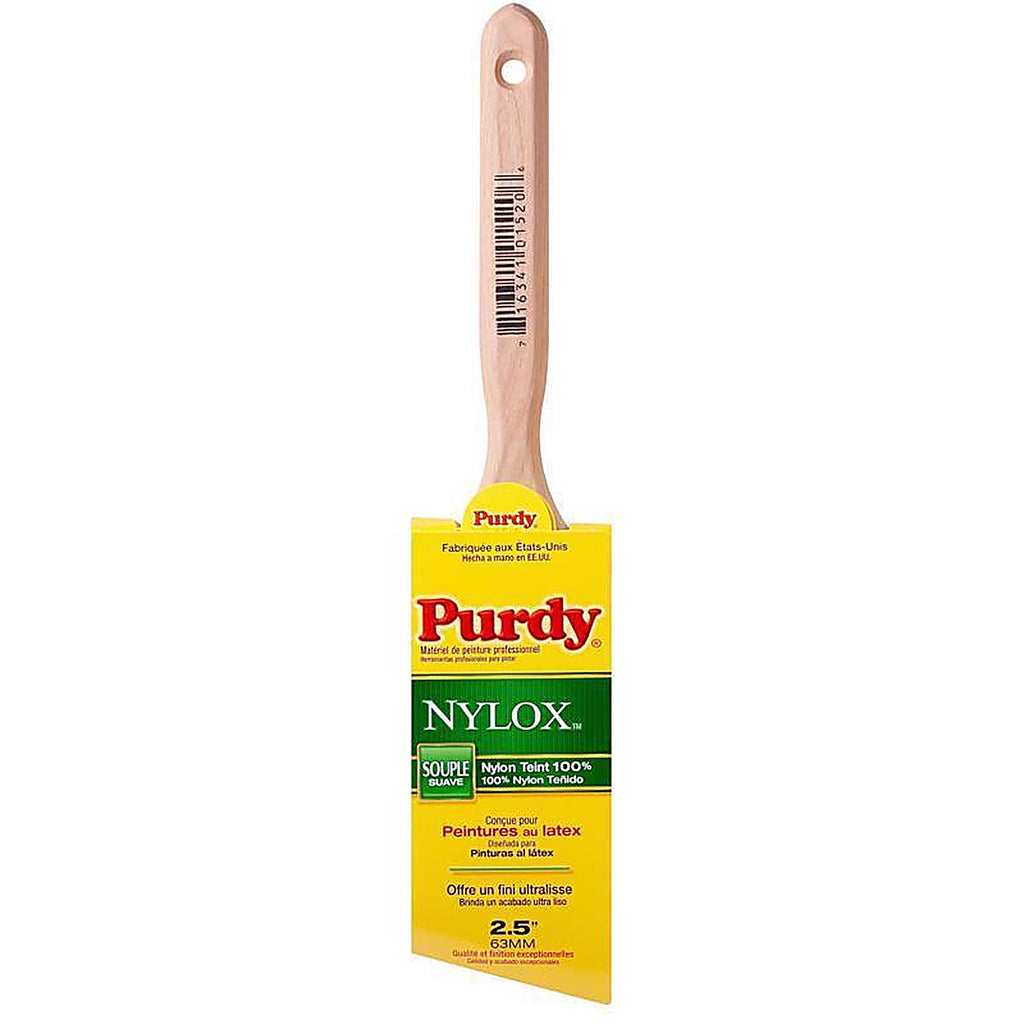 Purdy 144152225 Nylox Glide 2-1/2 in. Soft Angle Trim Paint Brush