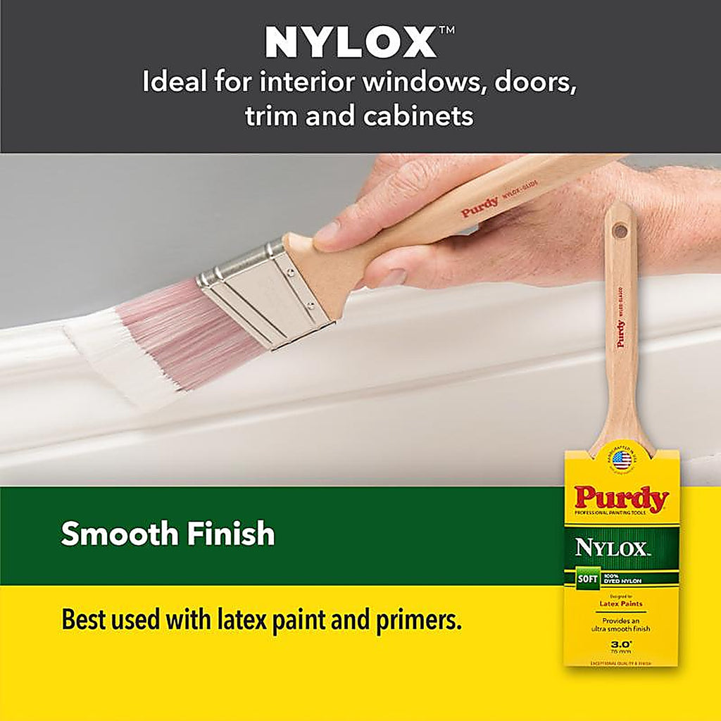 Purdy - 144380225 - Nylox Sprig 2-1/2 In. Soft Flat Trim Paint Brush