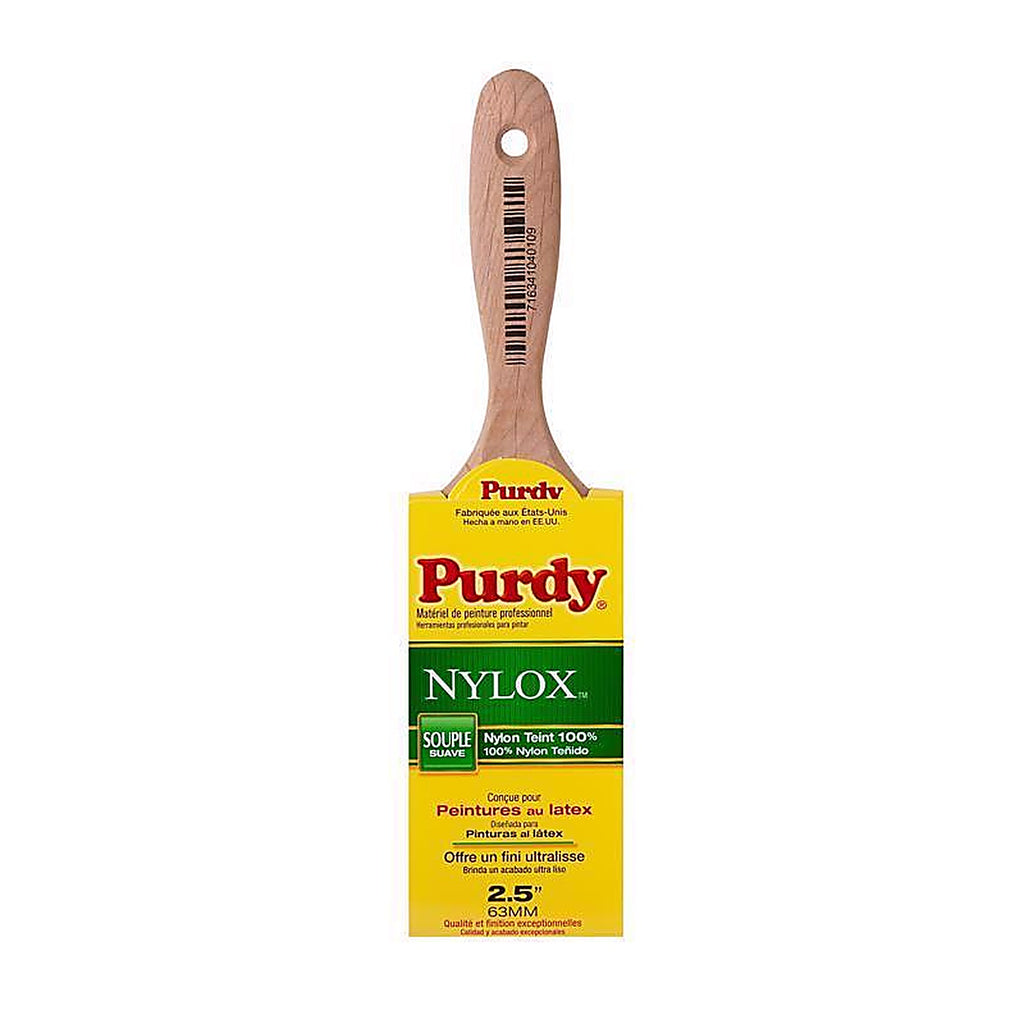 Purdy - 144380225 - Nylox Sprig 2-1/2 In. Soft Flat Trim Paint Brush