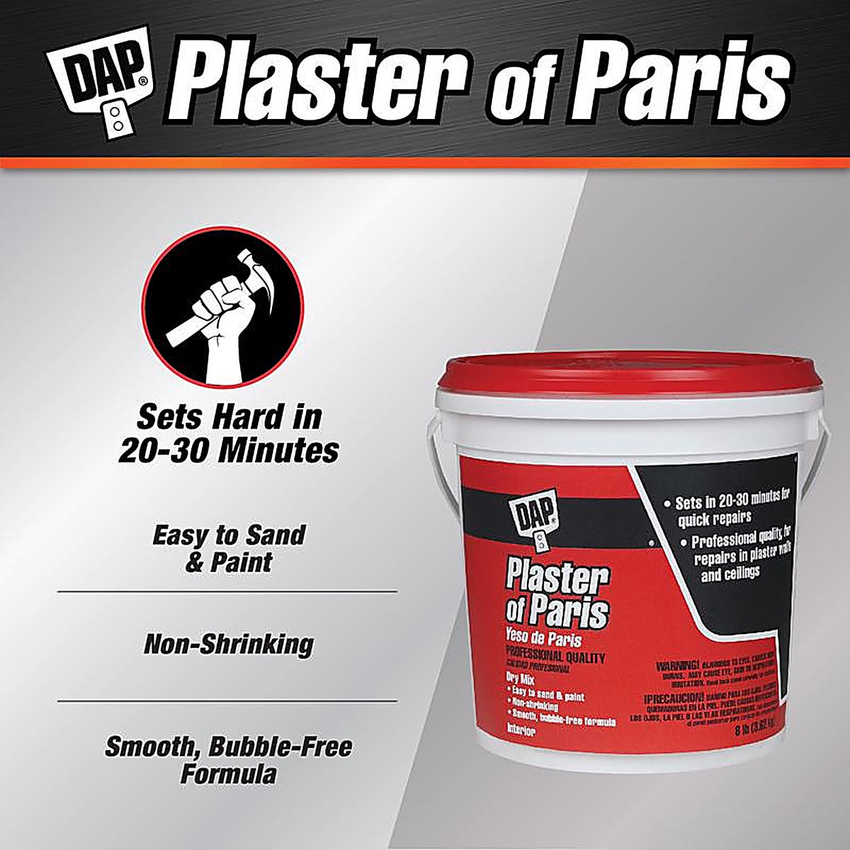 DAP 7079810310 White Plaster of Paris 8 lb