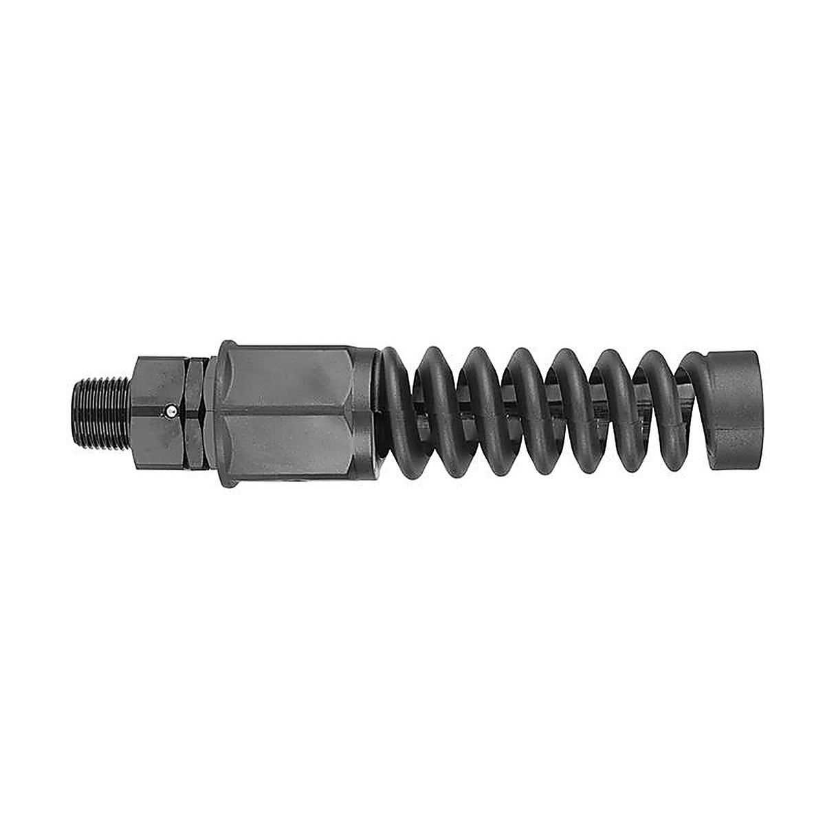 Flexzilla RP900500S Anodized Aircraft Aluminum Reusable Ball Swivel 1/2 in. Male NPT 3/8 in. Male NPT 1/pc.