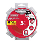 Diablo DCD050100P50G StickFast 5 in. Ceramic Blend Pressure Sensitive Adhesive Sanding Disc 100 Grit Medium 50 pk