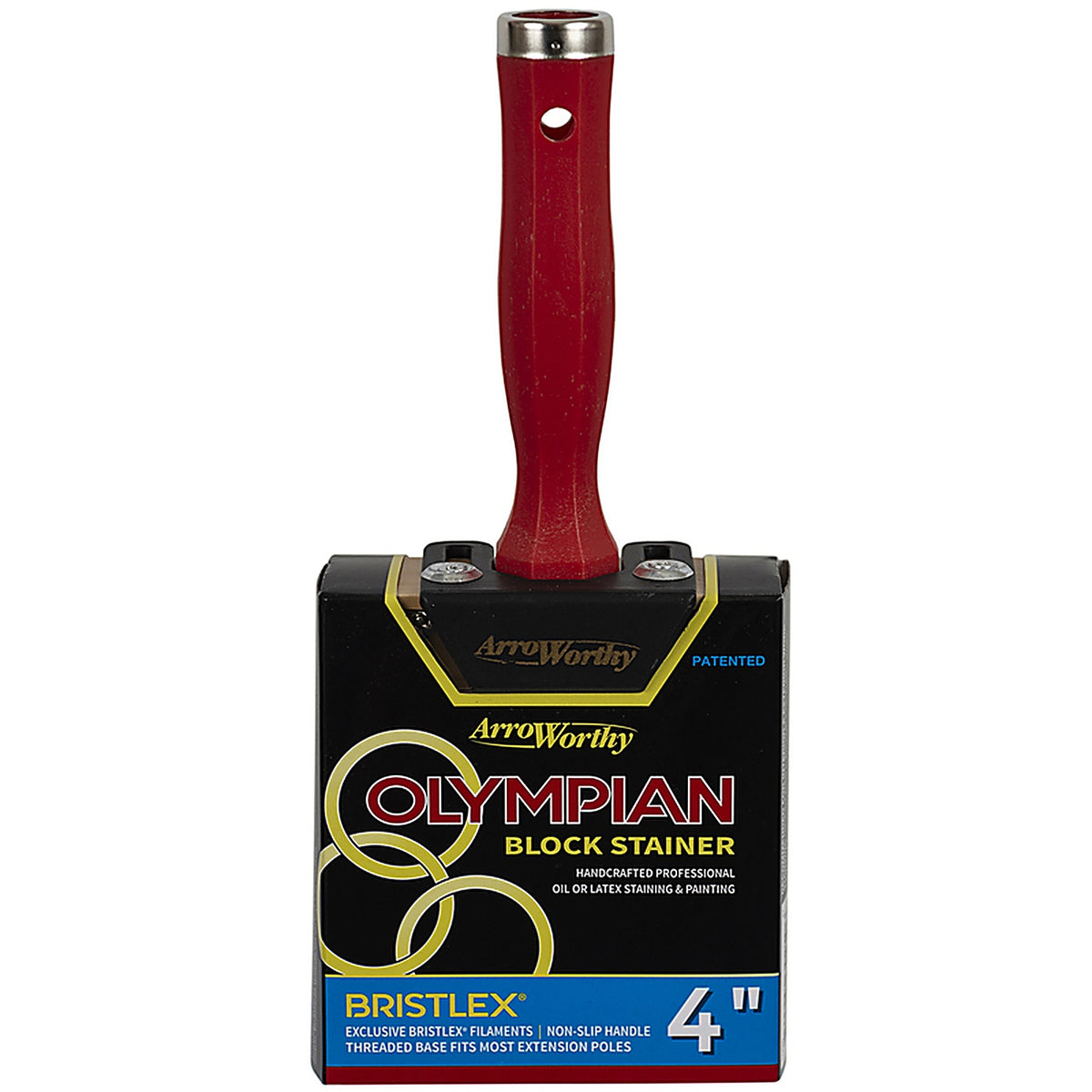 Arroworthy - 1095 4 - ArroWorthy Olympian 4 in. Flat Stain Brush