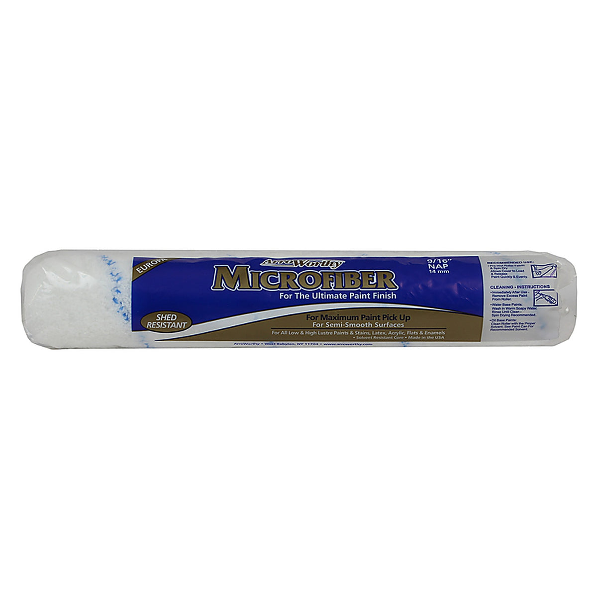 ArroWorthy - 14MFR4 1400 - Microfiber 14 In. W X 9/16 In. Paint Roller Cover 1 Pack