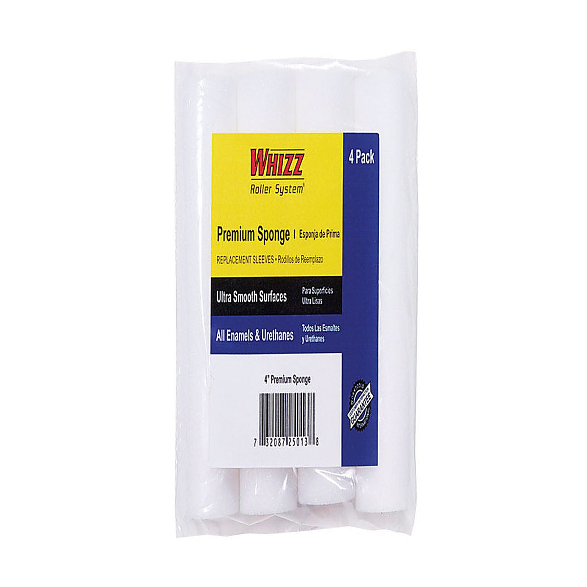 Whizz - 25013 - Sponge 4 In. W X 1/2 In. Mini Paint Roller Cover 4 Pack