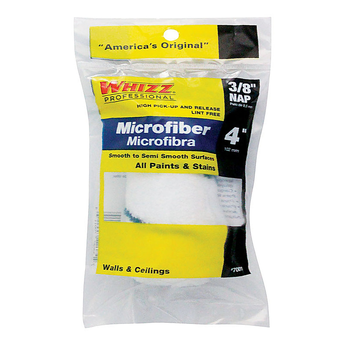 Whizz 70011 Xtrasorb Microfiber 4 in. W x 3/8 in. Jumbo Mini Paint Roller Cover 1/Pack