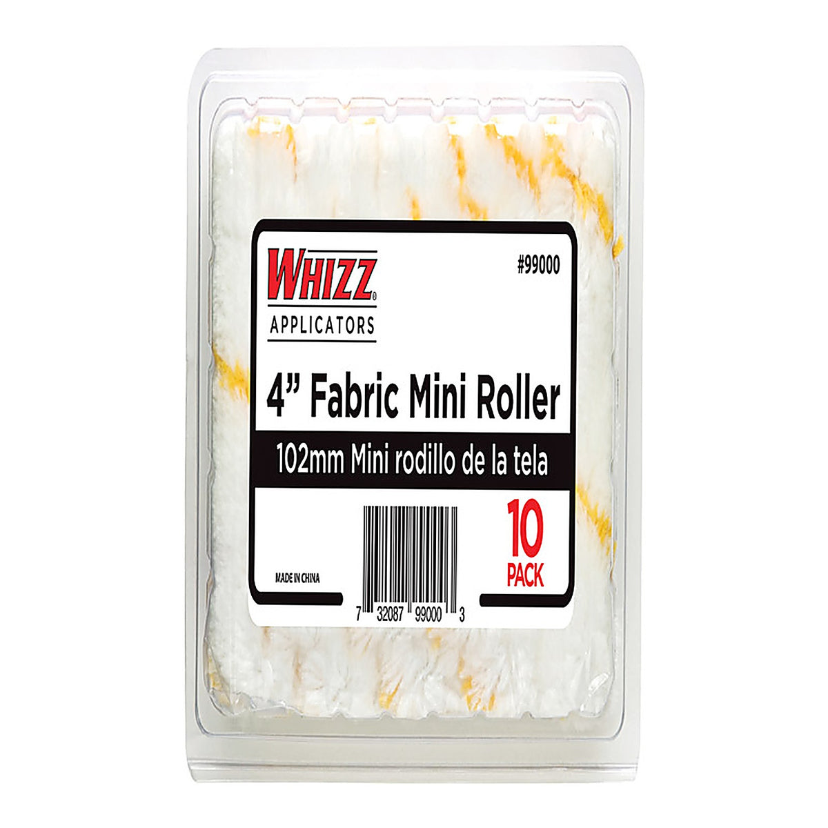 Whizz - 99000 - Fabric 4 In. W X 1/2 In. Mini Paint Roller Cover 10 Pack