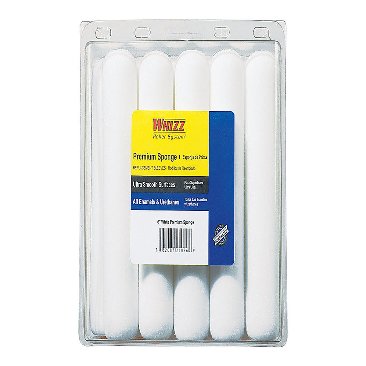 Whizz - 24026 - Sponge 6 In. W X 1/2 In. Mini Paint Roller Cover 10 Pack