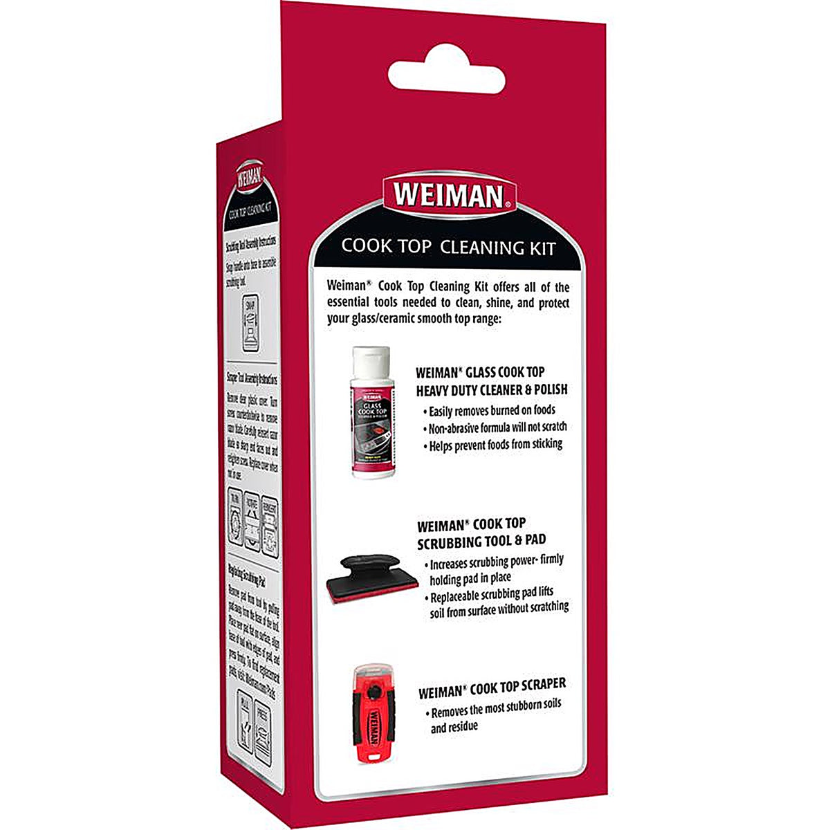 Weiman - 98A - No Scent Cooktop Cleaner Starter Kit 1 Box Sponge