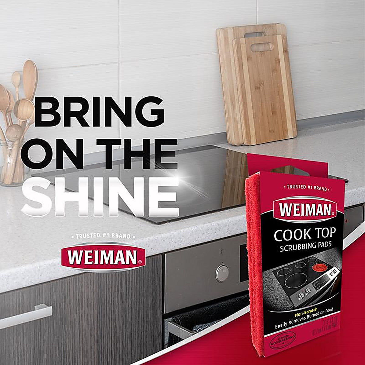 Weiman - 98A - No Scent Cooktop Cleaner Starter Kit 1 Box Sponge