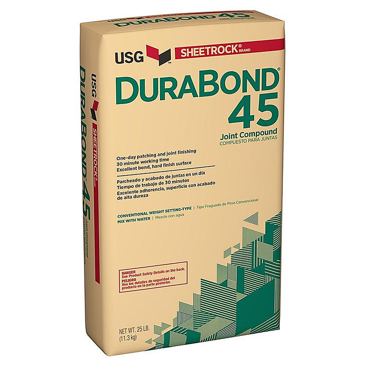 USG 381110 Sheetrock DuraBond 45 Natural Joint Compound 25 lb