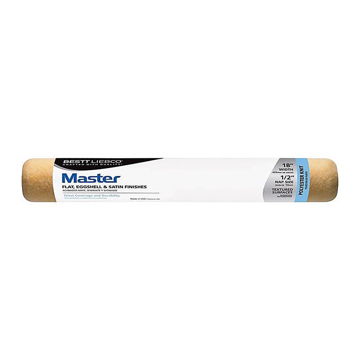 Bestt Liebco - 559000800 - Master Polyester Knit 18 In. W X 1/2 In. Paint Roller Cover 1 Pack