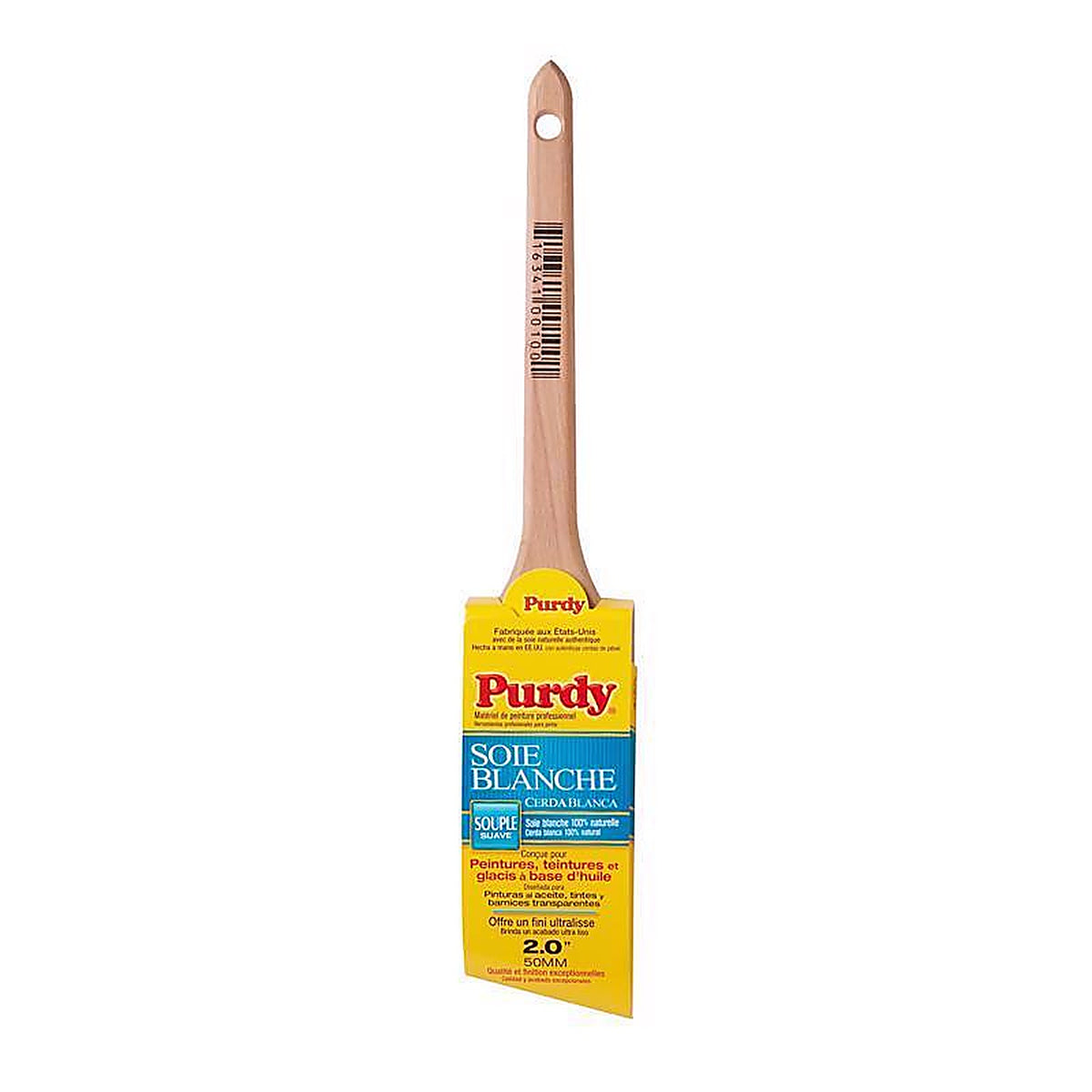 Purdy - 145024420 - White Bristle Adjutant 2 In. Soft Angle Trim Paint Brush