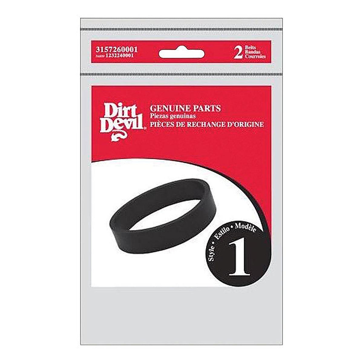 Dirt Devil - 3157260001 - Vacuum Belt for Belt 2 Pack Style 1