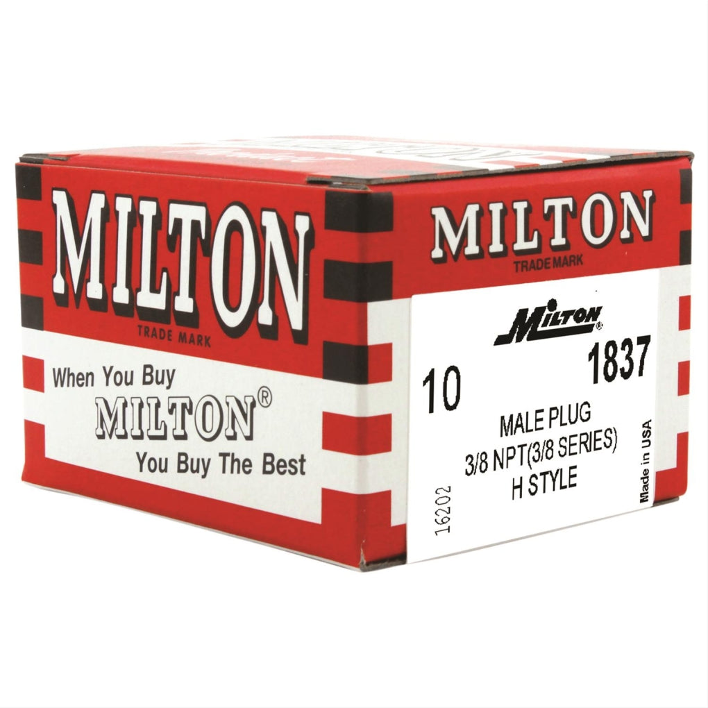 Milton 1837 3/8in. Male Plug H-Style