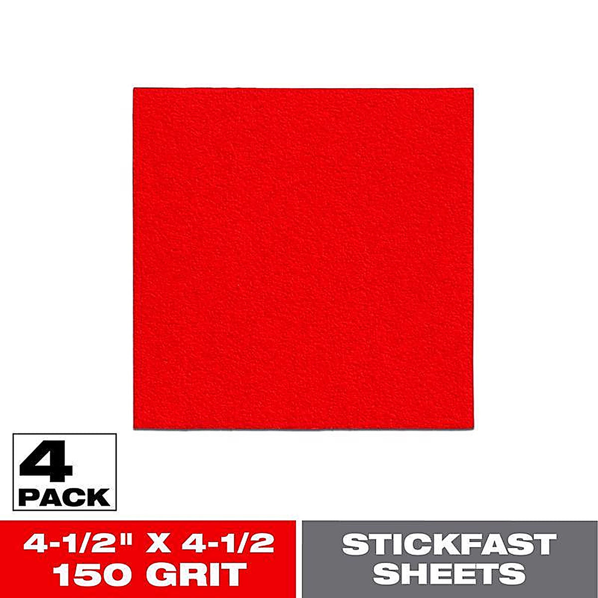 Diablo DCS045150P04G StickFast 4-1/2 in. L X 4-1/2 in. W 150 Grit Aluminum Oxide Sanding Sheet 4 pk