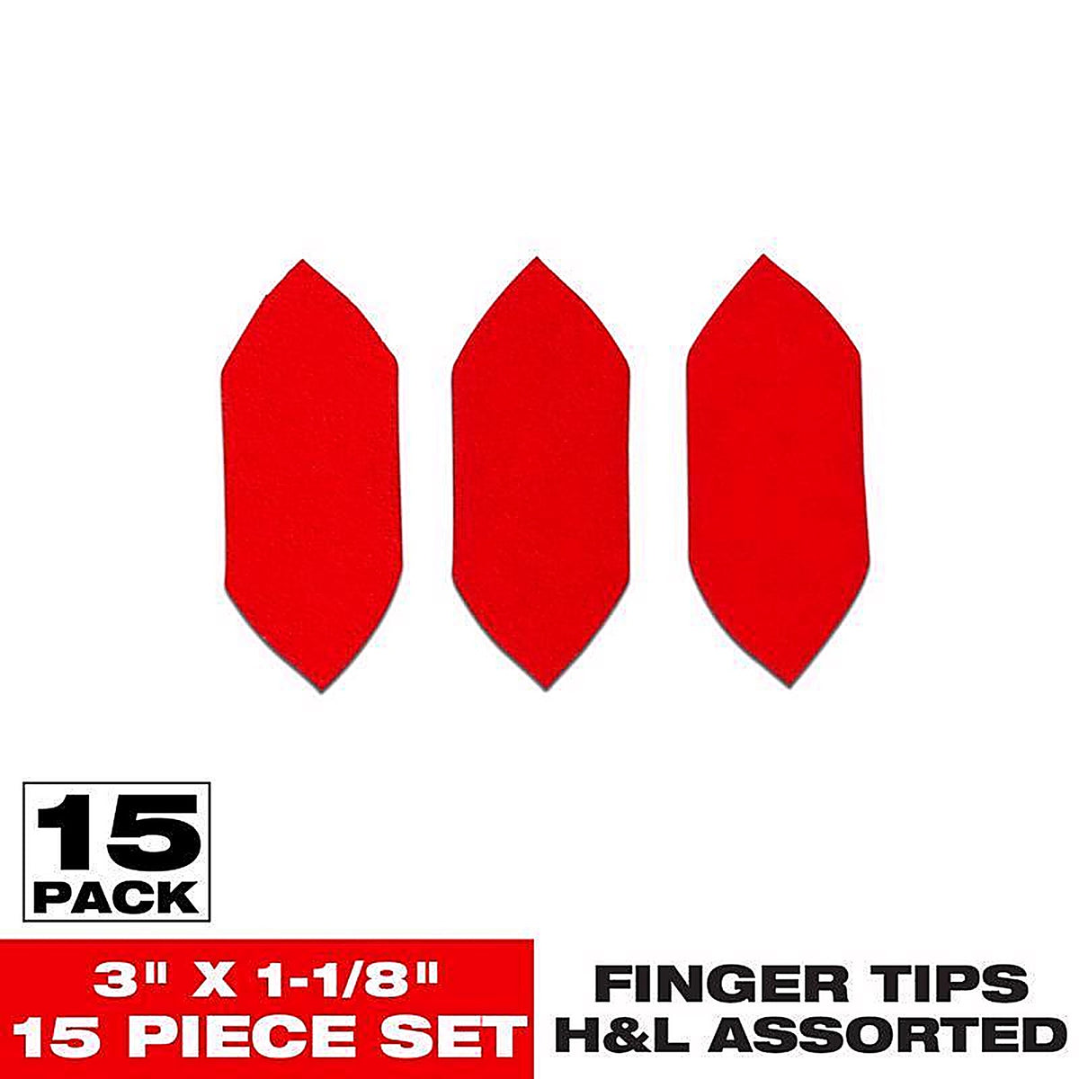 Diablo DCTTIPVGPH15G 3 in. L X 1-1/8 in. W 80 Grit Aluminum Oxide Detail Sanding Fingertips 15 pk