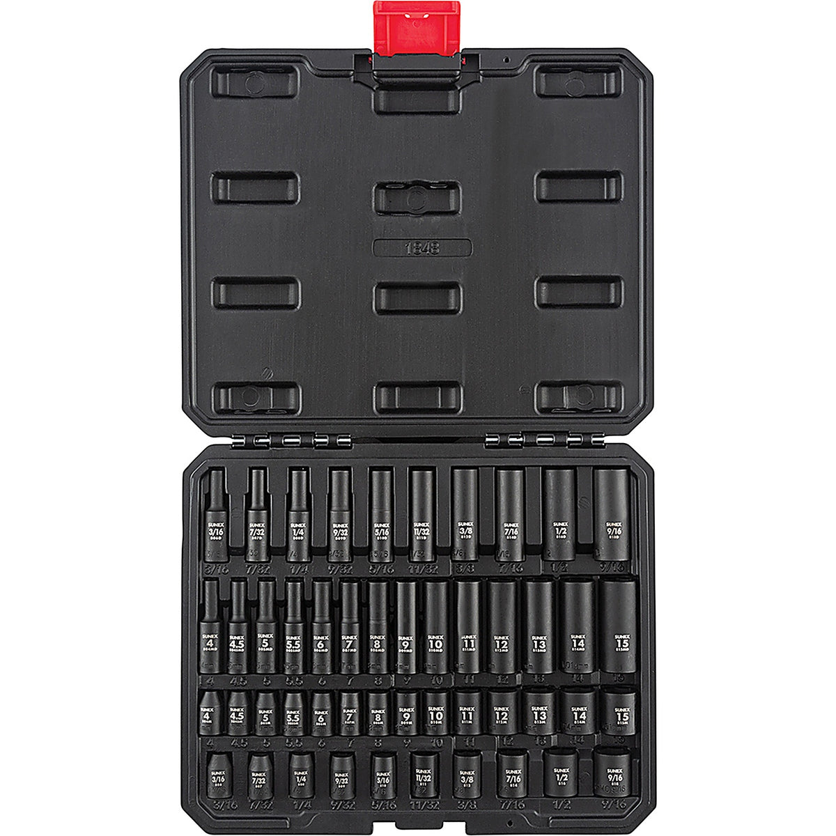 Sunex 1848 48/pc 1/4in. Drive Impact Socket Set