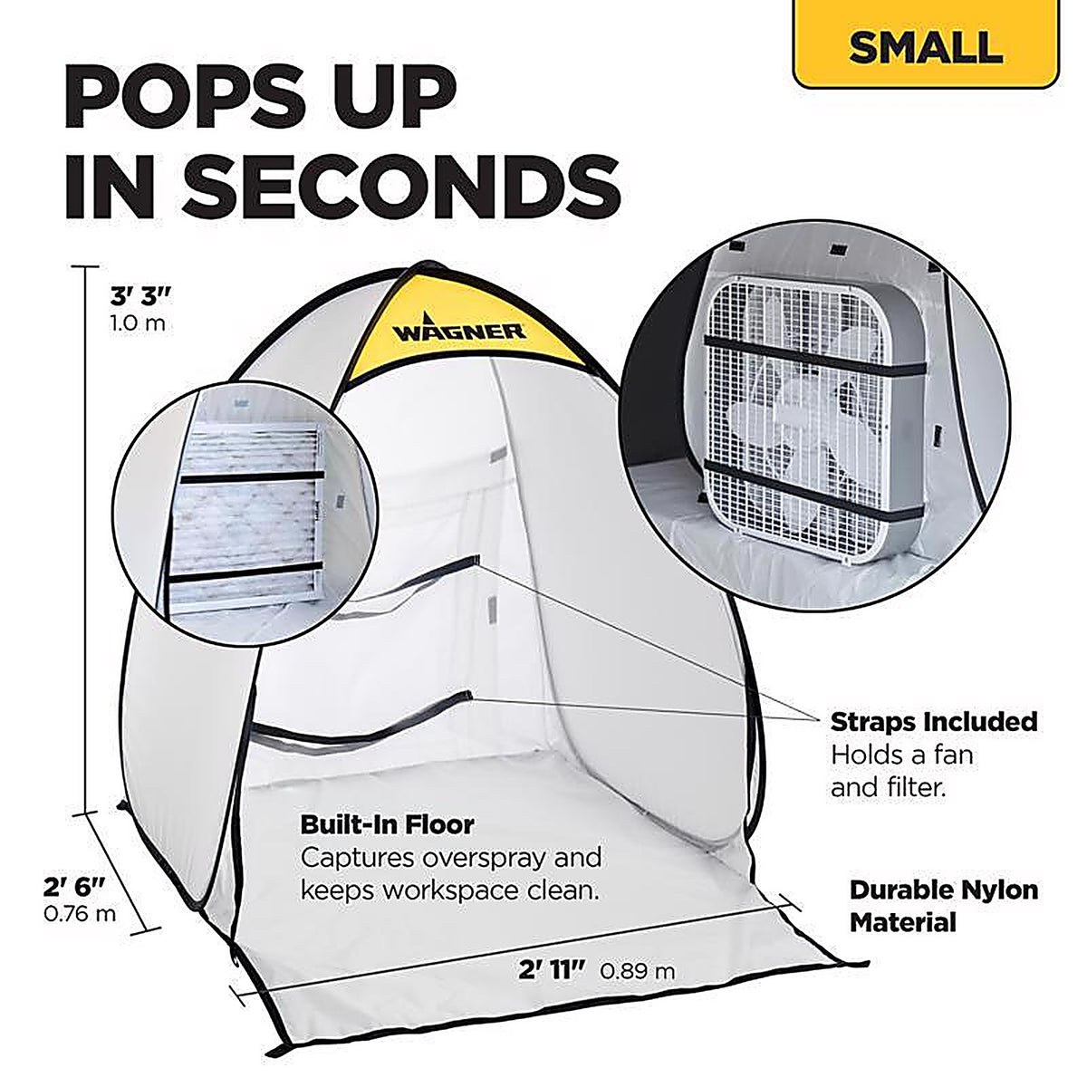 Homeright - C900051 - 35 In. W X 30 In. L Paper/Poly Spray Shelter 1 Pack