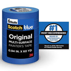 Scotchblue - 2090-24EP6 - 0.94 In. W X 60 Yd L Blue Medium Strength Original Painters Tape 6 Pack