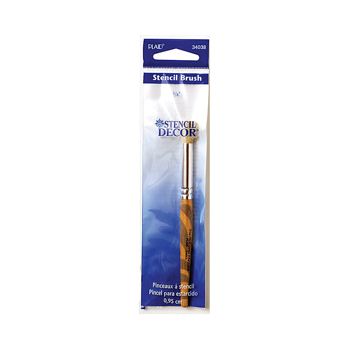 Plaid 34038 Stencil Decor 3/8 in. W Round Stencil Paint Brush